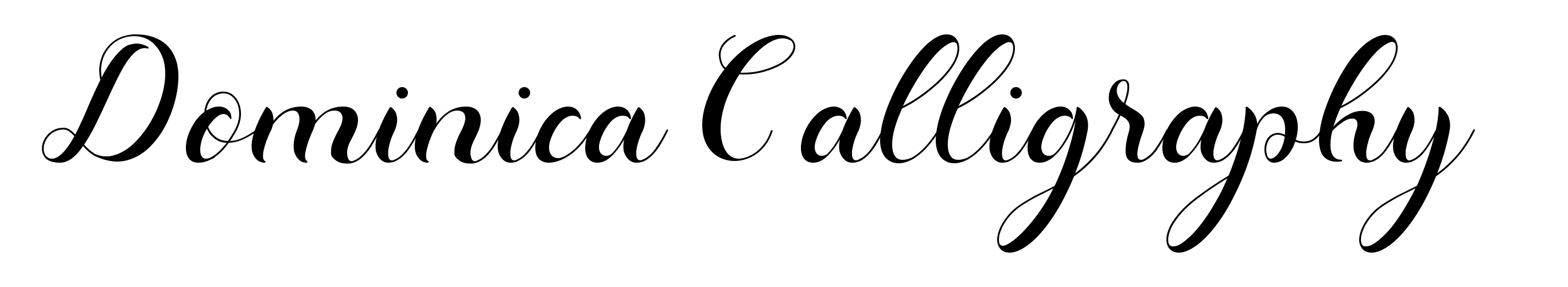 Dominica Calligraphy
