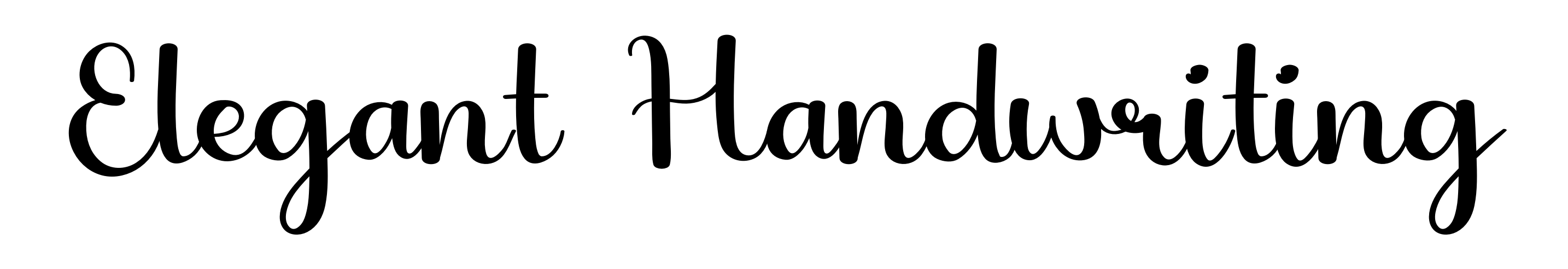 Elegant Handwriting