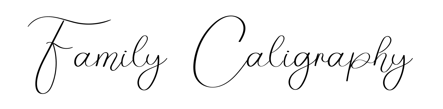 Family Caligraphy