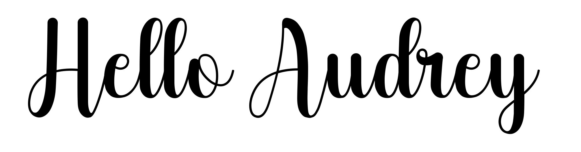 Hello Audrey