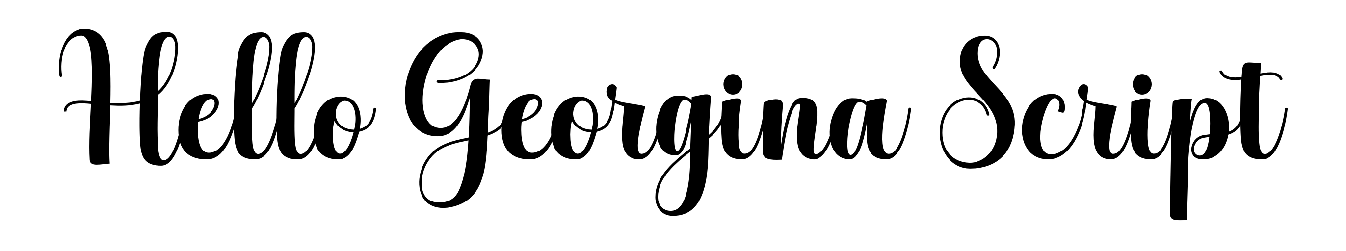 Hello Georgina Script
