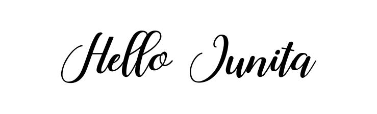Hello Junita