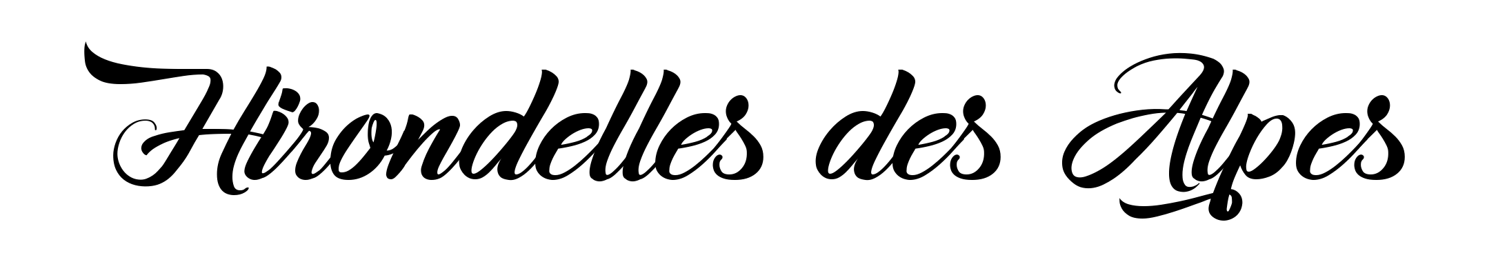 Hirondelles des Alpes