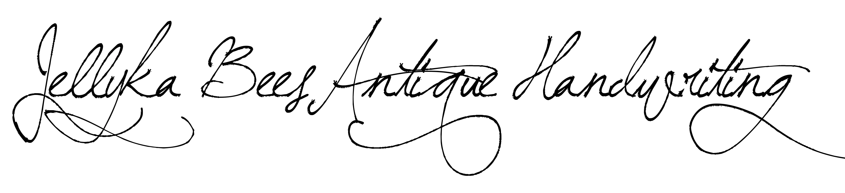 Jellyka BeesAntique Handwriting