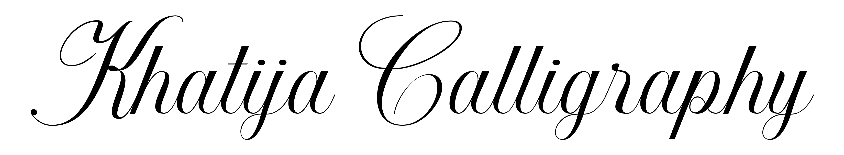 Khatija Calligraphy