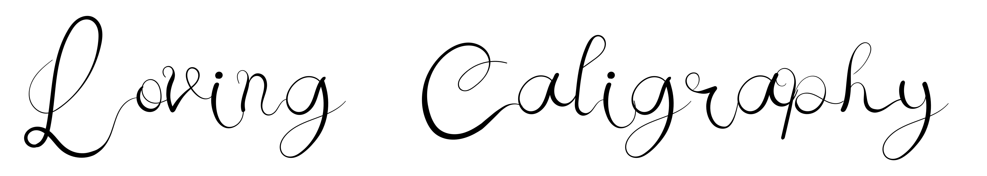 Loving Caligraphy