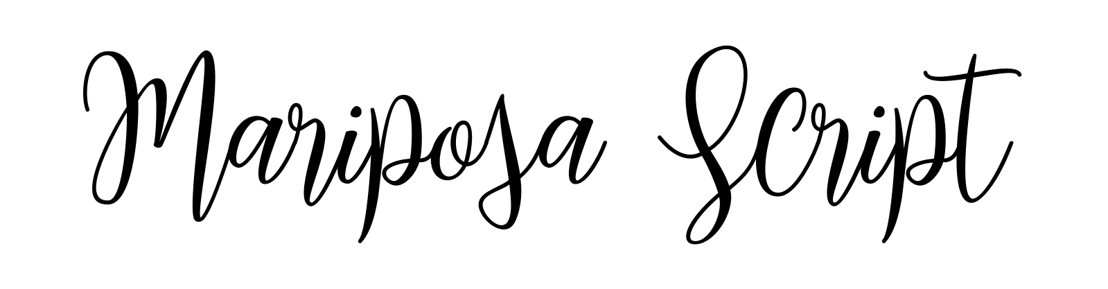 Mariposa Script