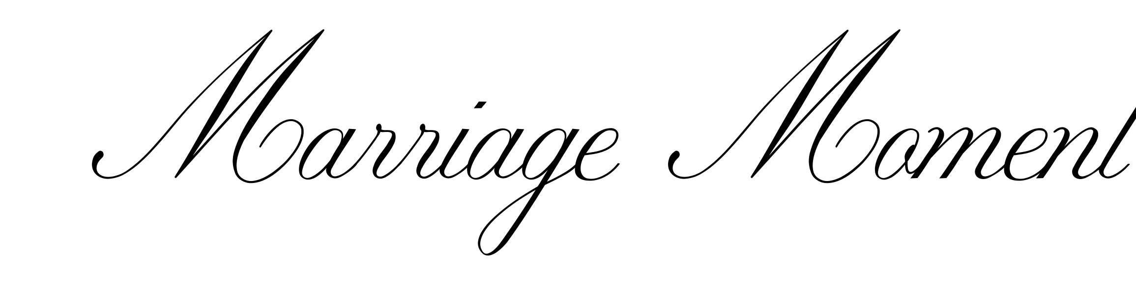 Marriage Moment