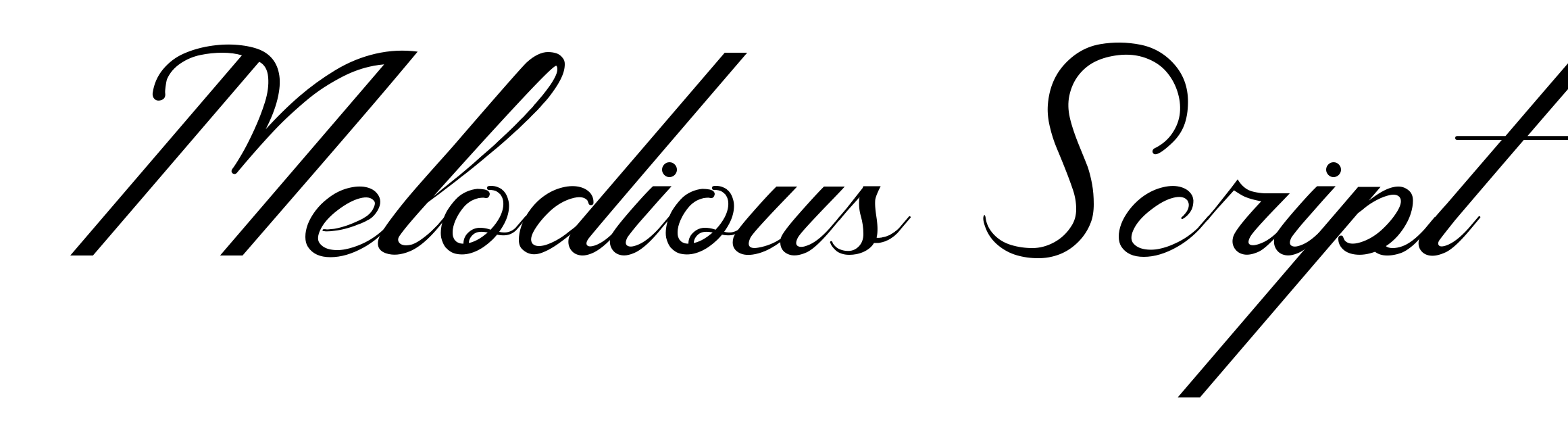 Melodious Script