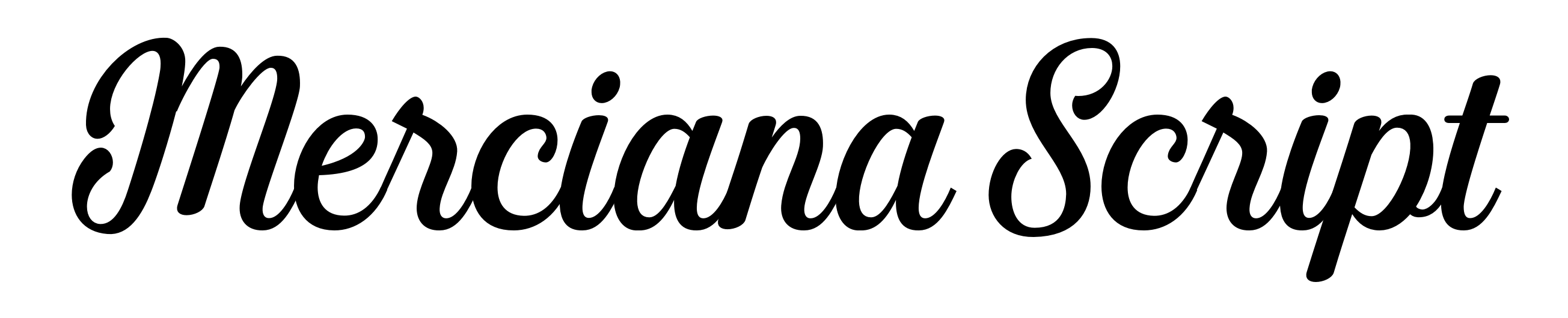Merciana Script