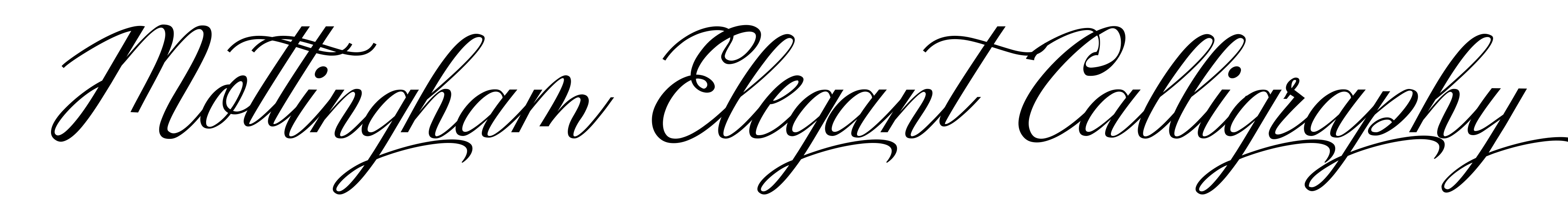 Mottingham Elegant Calligraphy