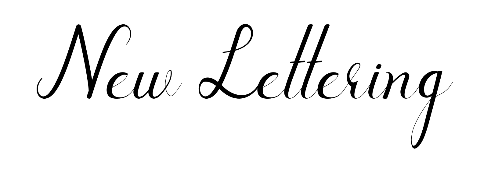 New Lettering