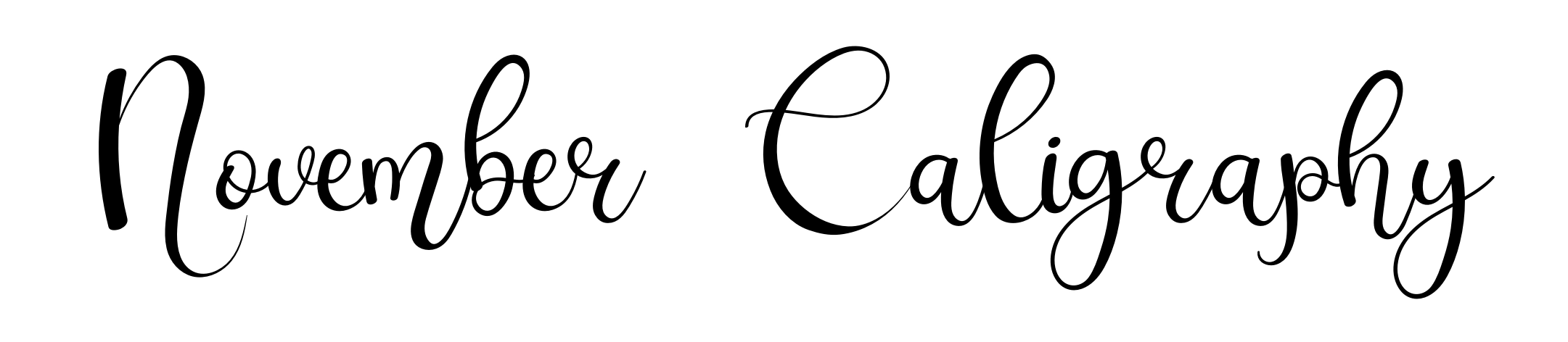 November Caligraphy
