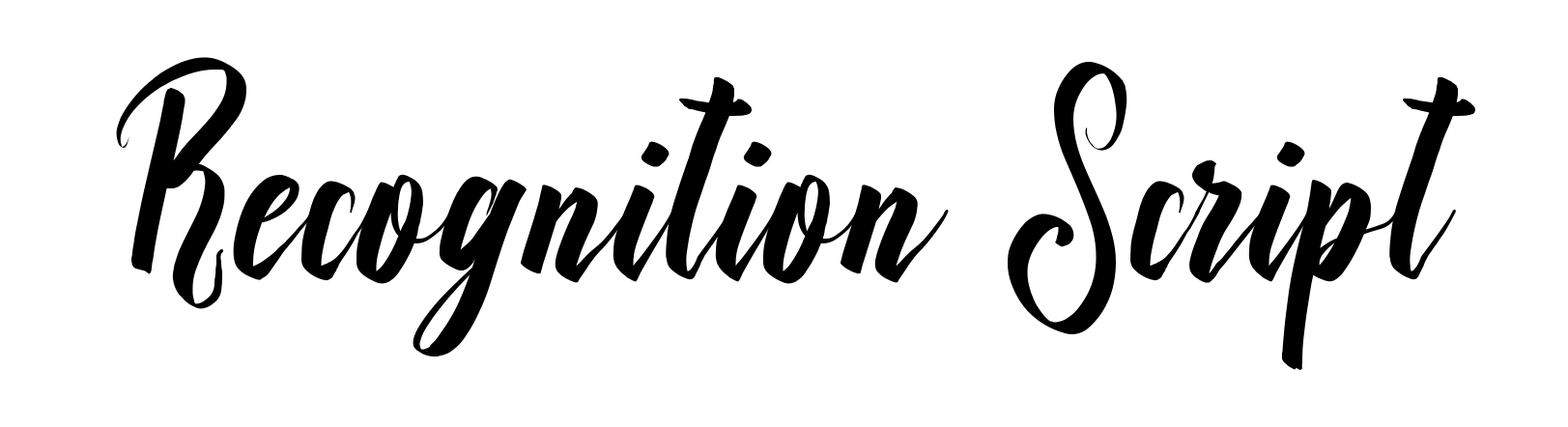 Recognition Script
