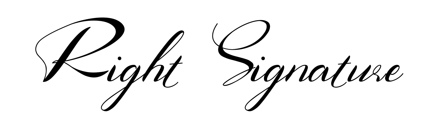 Right Signature