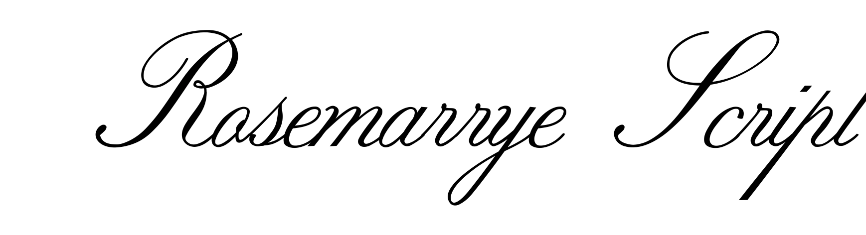 Rosemarrye Script