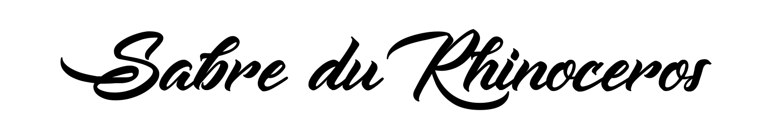 Sabre du Rhinoceros