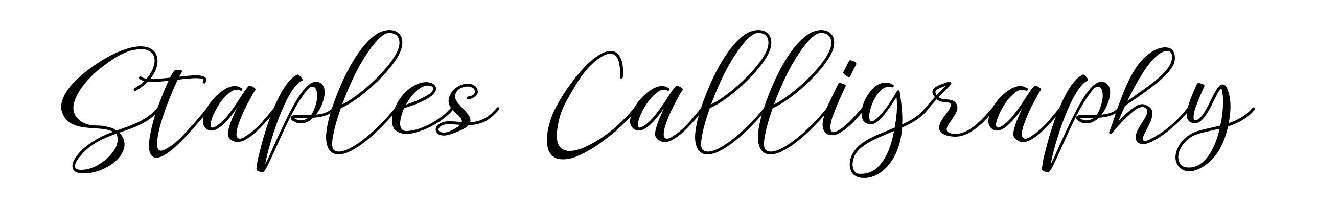 Staples Calligraphy