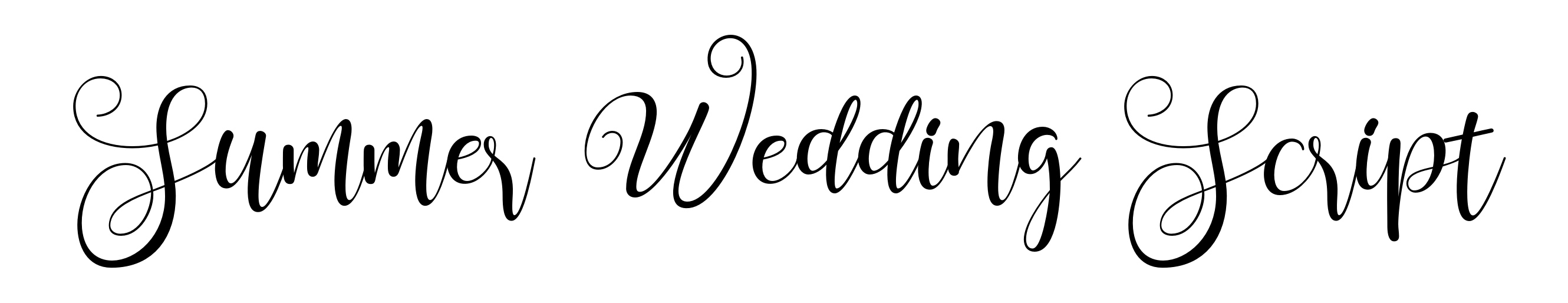 Summer Wedding Script