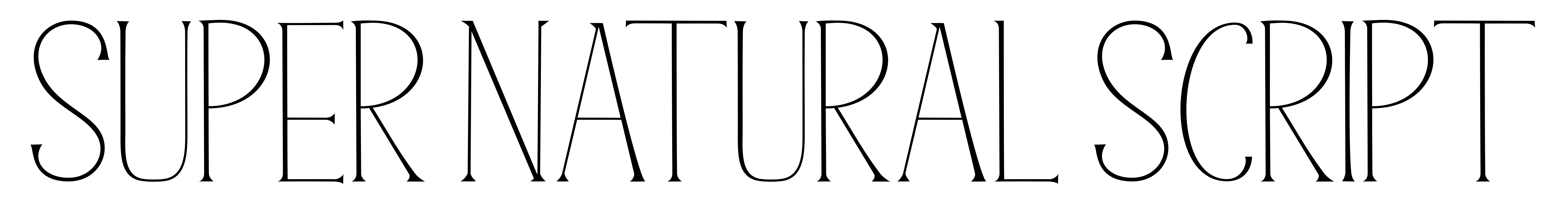 Super Natural Script