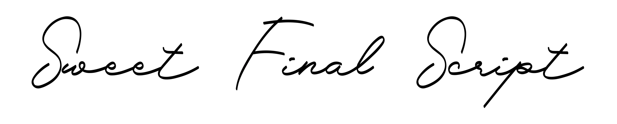 Sweet Final Script