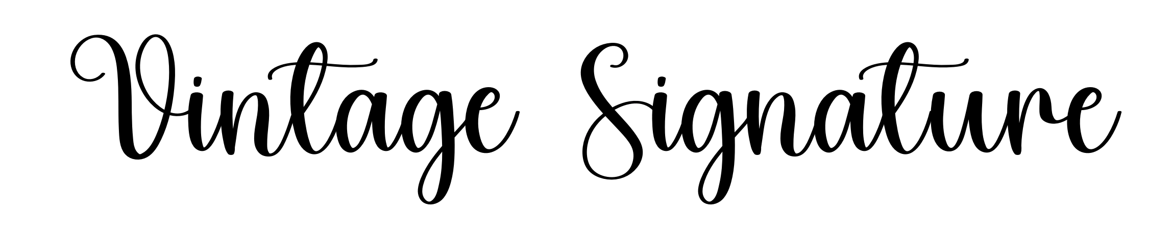 Vintage Signature