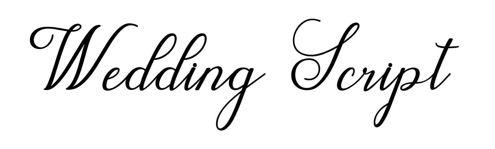 Wedding Script