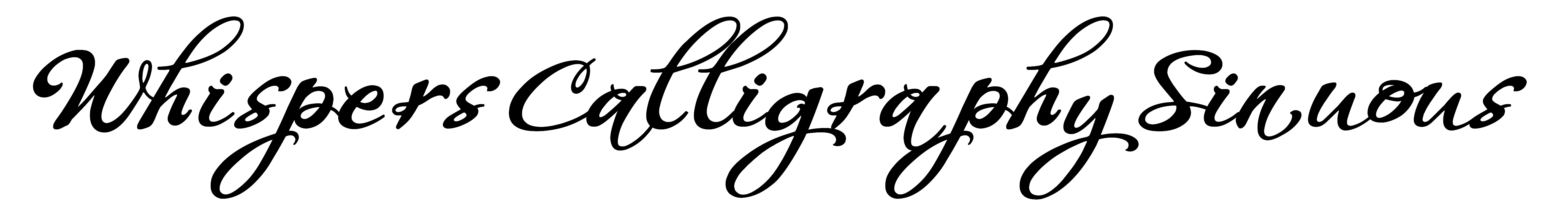 Whispers Calligraphy Sinuous