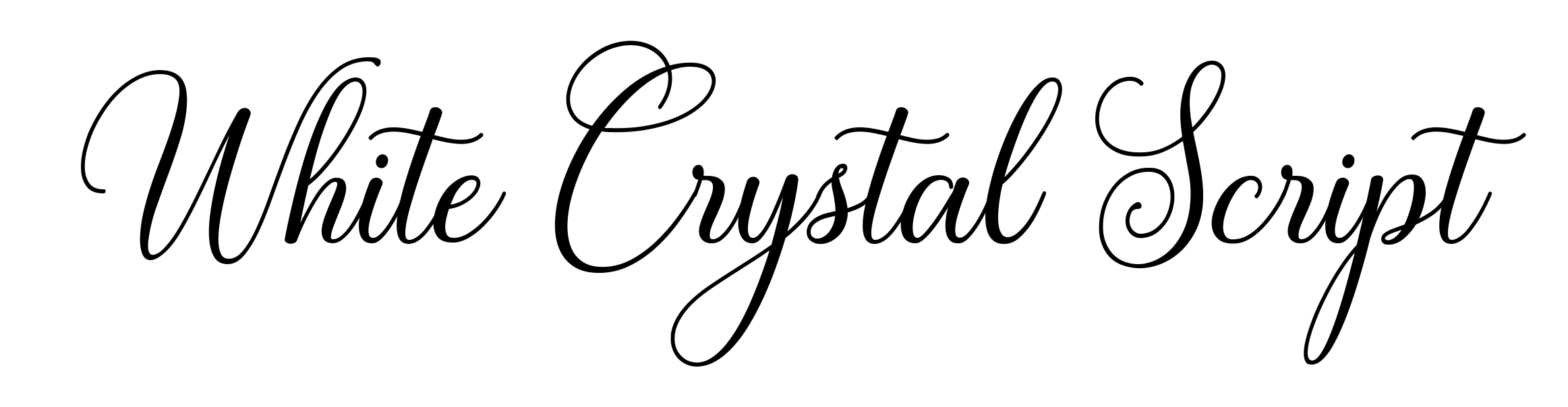 White Crystal Script