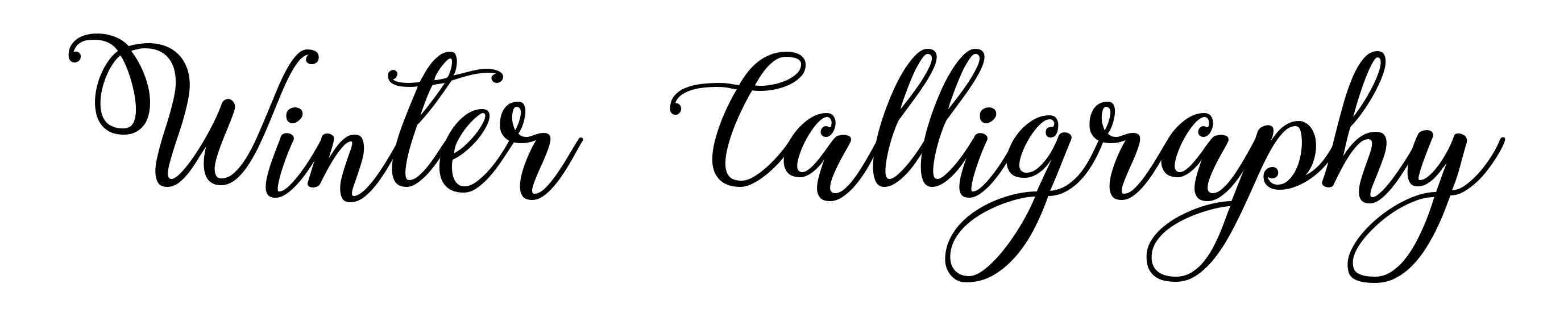 Winter Calligraphy
