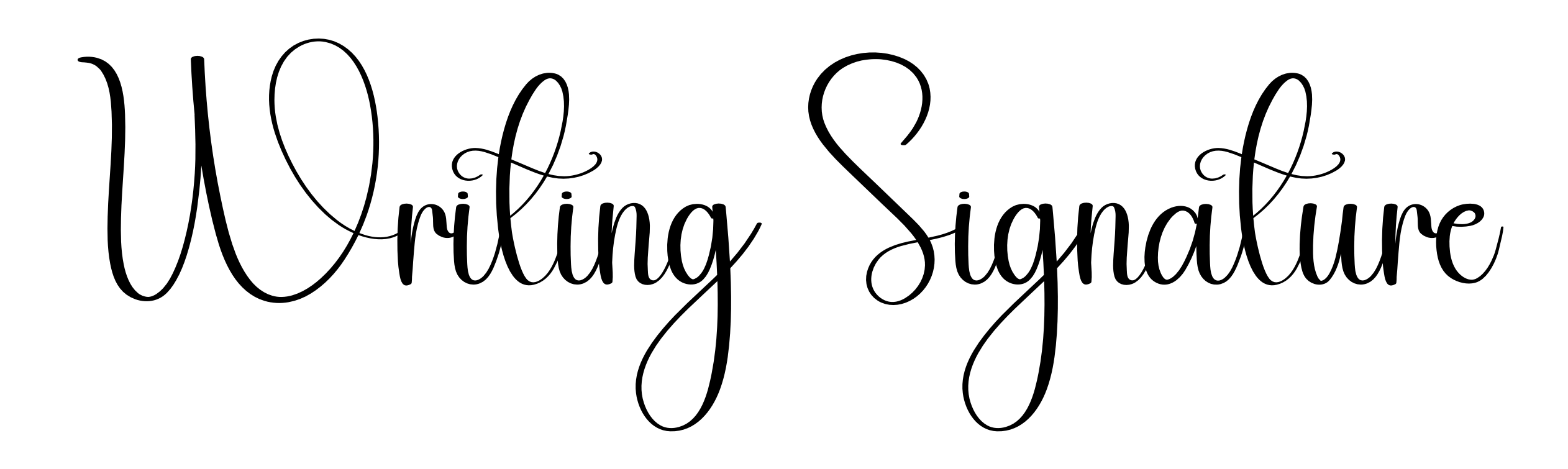 Writing Signature