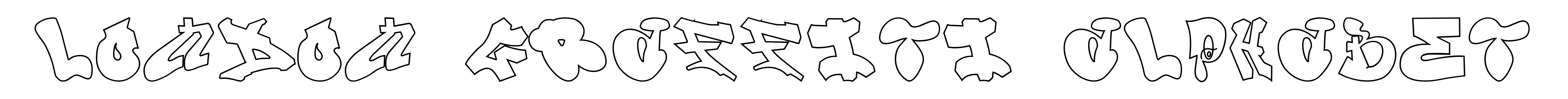 London Graffiti Alphabet