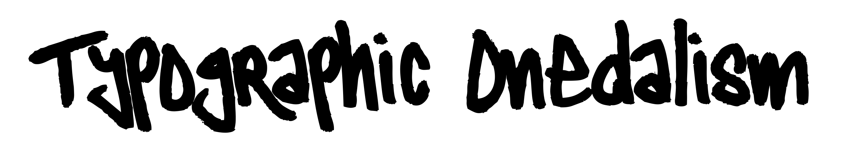 Typographic Onedalism