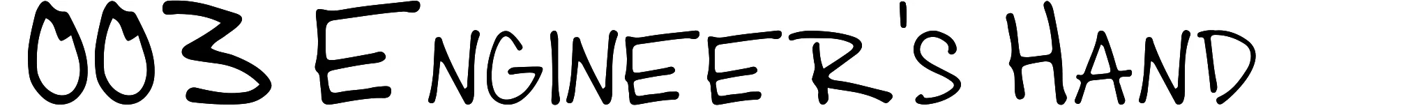 003 Engineer's Hand
