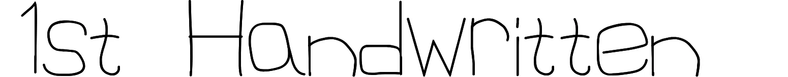 1st Handwritten