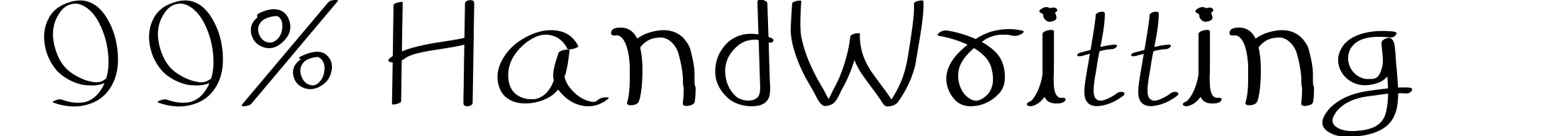 99% HandWritting