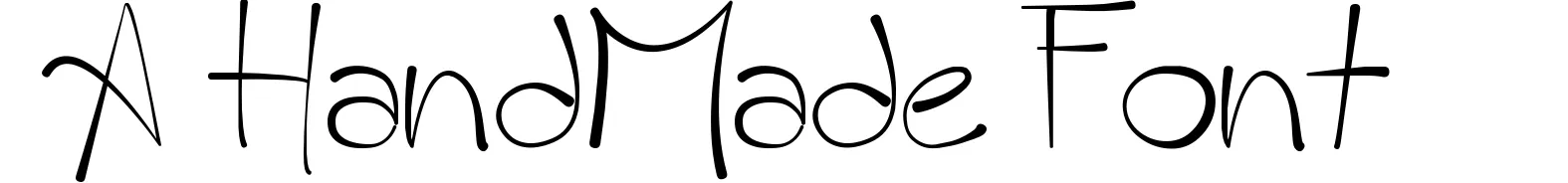 A HandMade Font