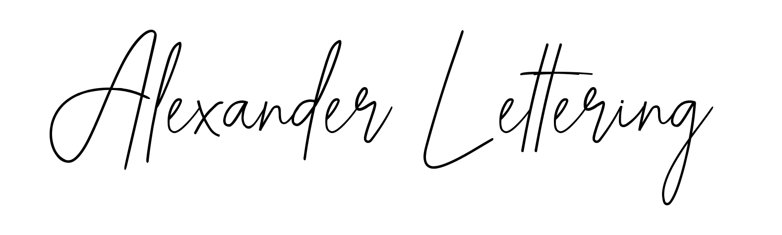 Alexander Lettering