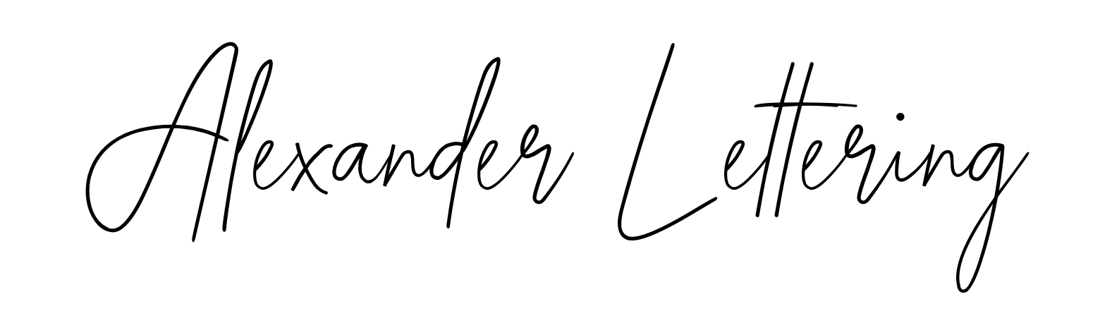 Alexander Lettering