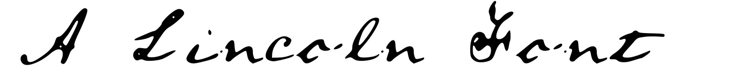 A Lincoln Font
