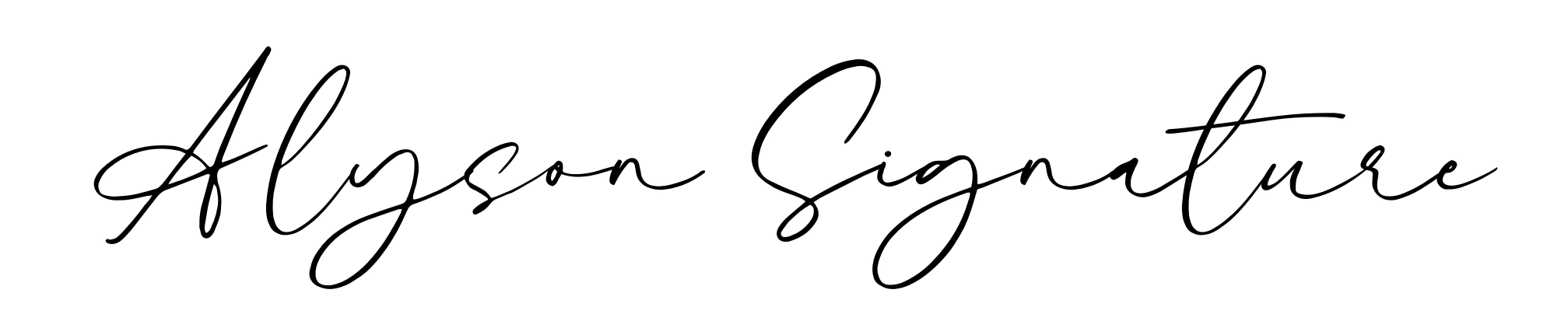 Alyson Signature