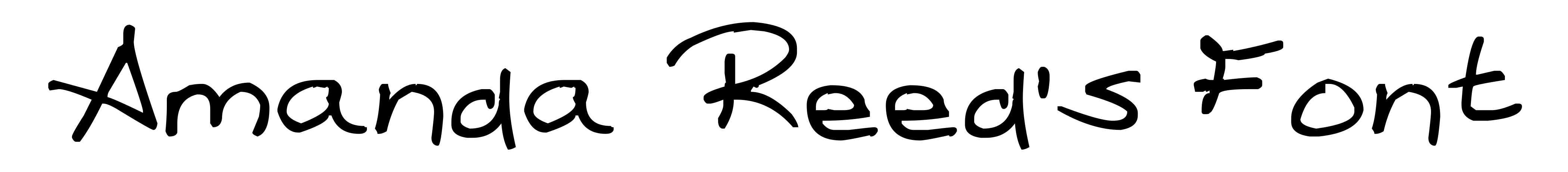 Amanda Reed's Font