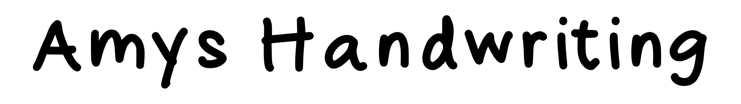 Amys Handwriting