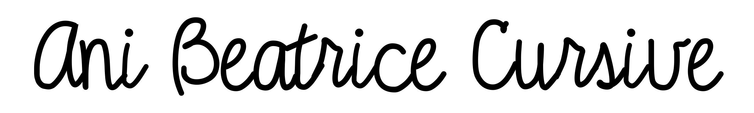 Ani Beatrice Cursive