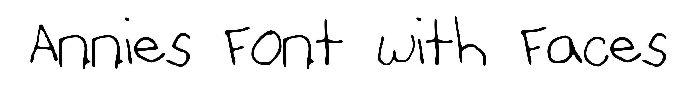 Annies Font with Faces