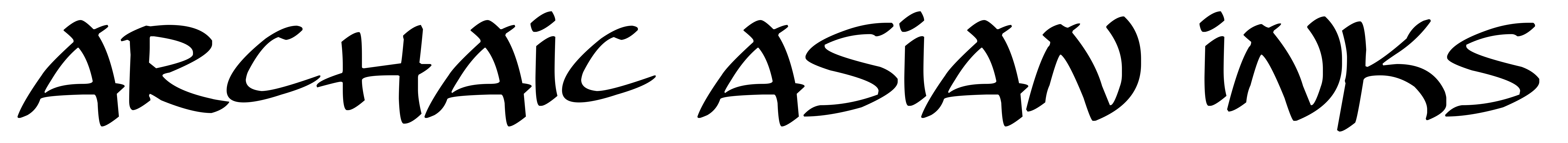 Archaic Asian Inks
