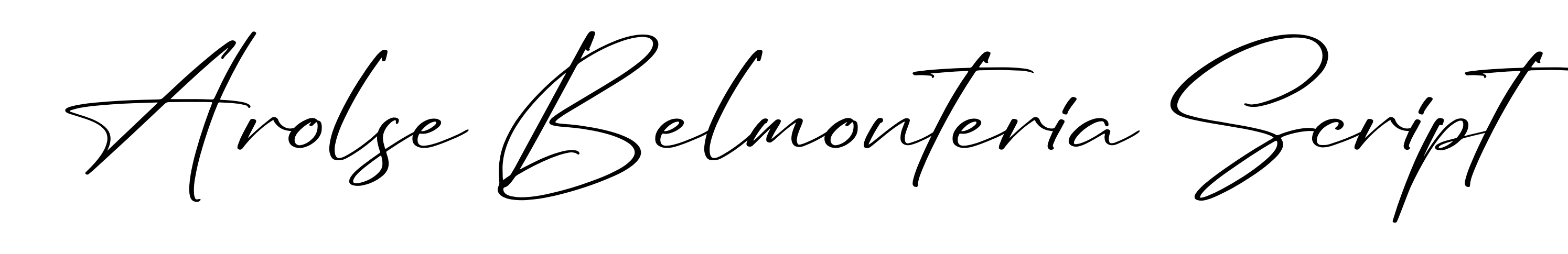 Arolse Belmonteria Script