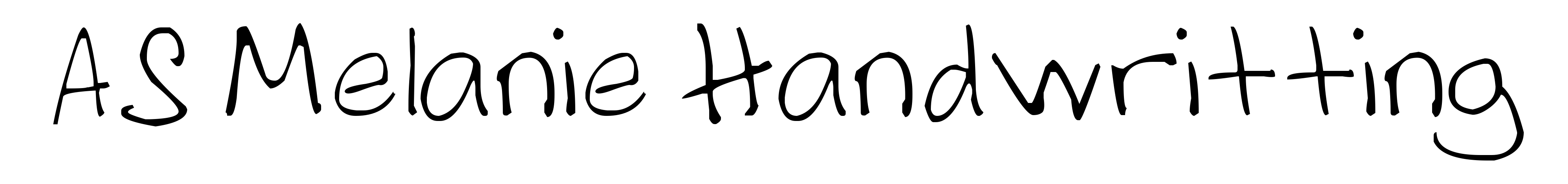 AS Melanie Handwritting