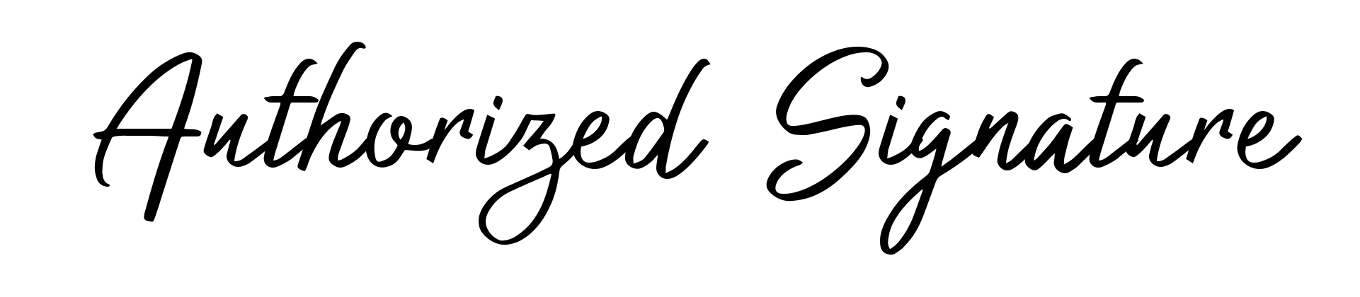 Authorized Signature