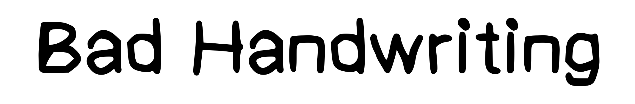 Bad Handwriting
